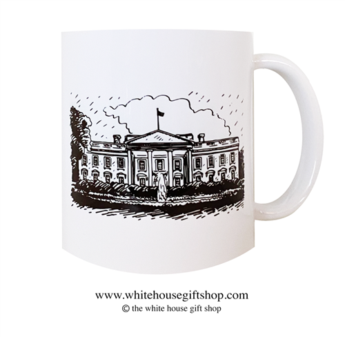 The White House Coffee Mug, Designed at Manufactured by the White House Gift Shop, Est. 1946. Made in the USA