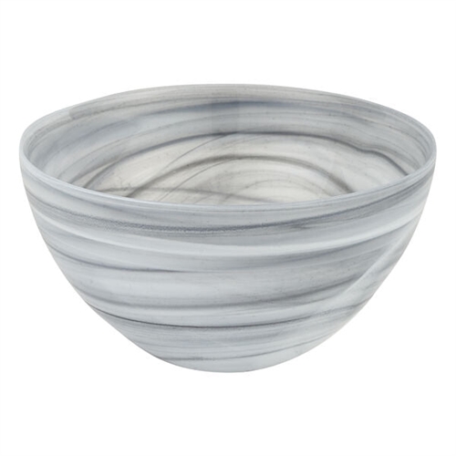 Gray Alabaster 6" Glass Salad or Candy Bowl