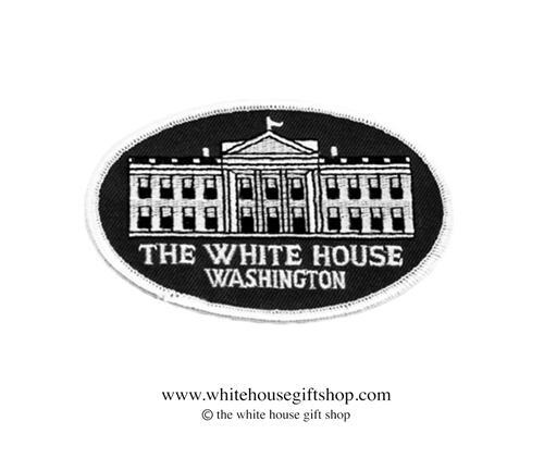 The White House Iron-on Patch in Black