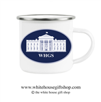 The Official WHGS Seal Camping Mug, Designed by the White House Gift Shop, Est. 1946. Made in the USA