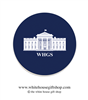 The Official WHGS Seal Coaster Set of 4, Designed by the White House Gift Shop, Est. 1946. Made in the USA