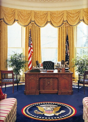 The New American HMS Resolute Advanced Technology Desk with SECURE OFFICE OPTION and Replica Oval Office is Designed for Elegance and Technological Sophistication, SOLD, NOT AVAILABLE AGAIN