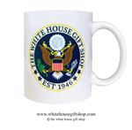 The White House Gift Shop Great Seal Coffee Mug, Designed at Manufactured by the White House Gift Shop, Est. 1946. Made in the USA