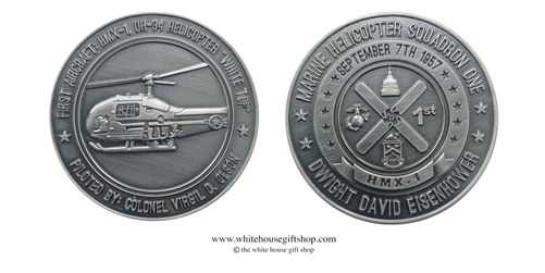 Commemorative Coin, Marine Helicopter Squadron One, Presidential Motorcade, Official White House Gift Shop Est. 1946 by Secret Service Agents