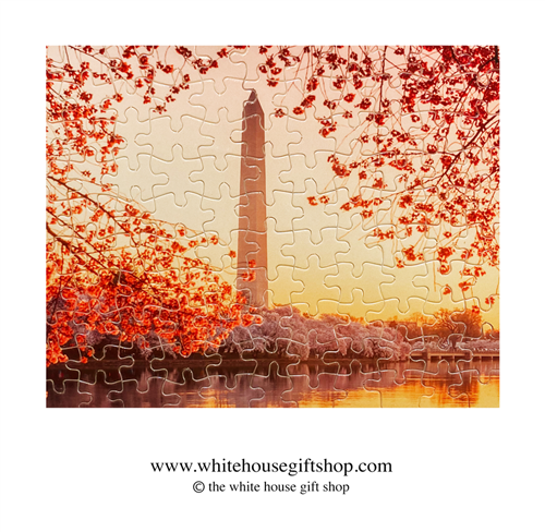 The Washington Monument at Sunset, 110 Piece Jigsaw Puzzle, Made in USA!