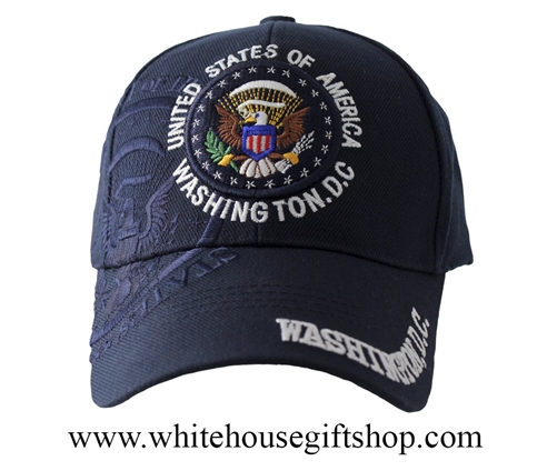 Presidential Seal of the United States , Washington D.C., Hat, Navy - Imported