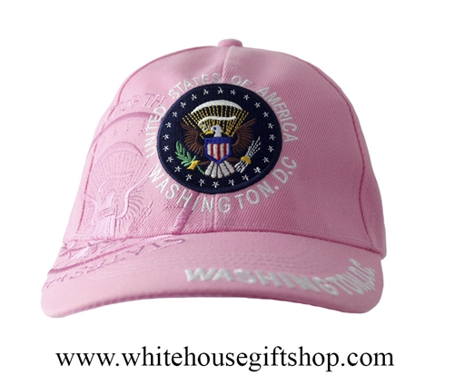 Baseball Style White House Rose Color Hat