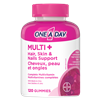 One A Day Multi+ Hair, Skin & Nails Multivitamin Gummies 120s/Multivitamines en gummies OneÂ AÂ Day Multi + cheveux, peau et ongles 120s