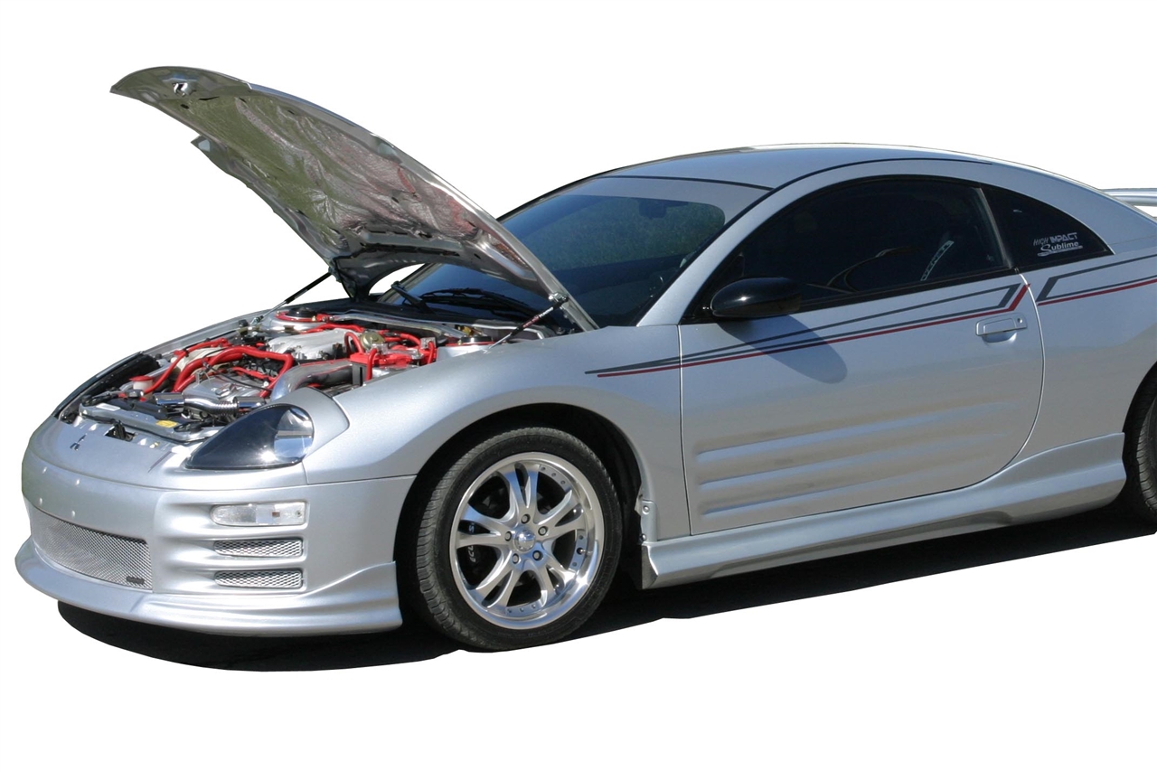 ECLIPSE TD307PAIIBK 改 Redline Tuning 2000-2005 Mitsubishi Eclipse Hood QuickLIFT PLUS