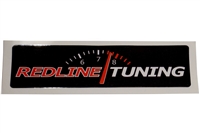 Redline Tuning Logo Sticker 1 with RPM - Black Background (4.75")