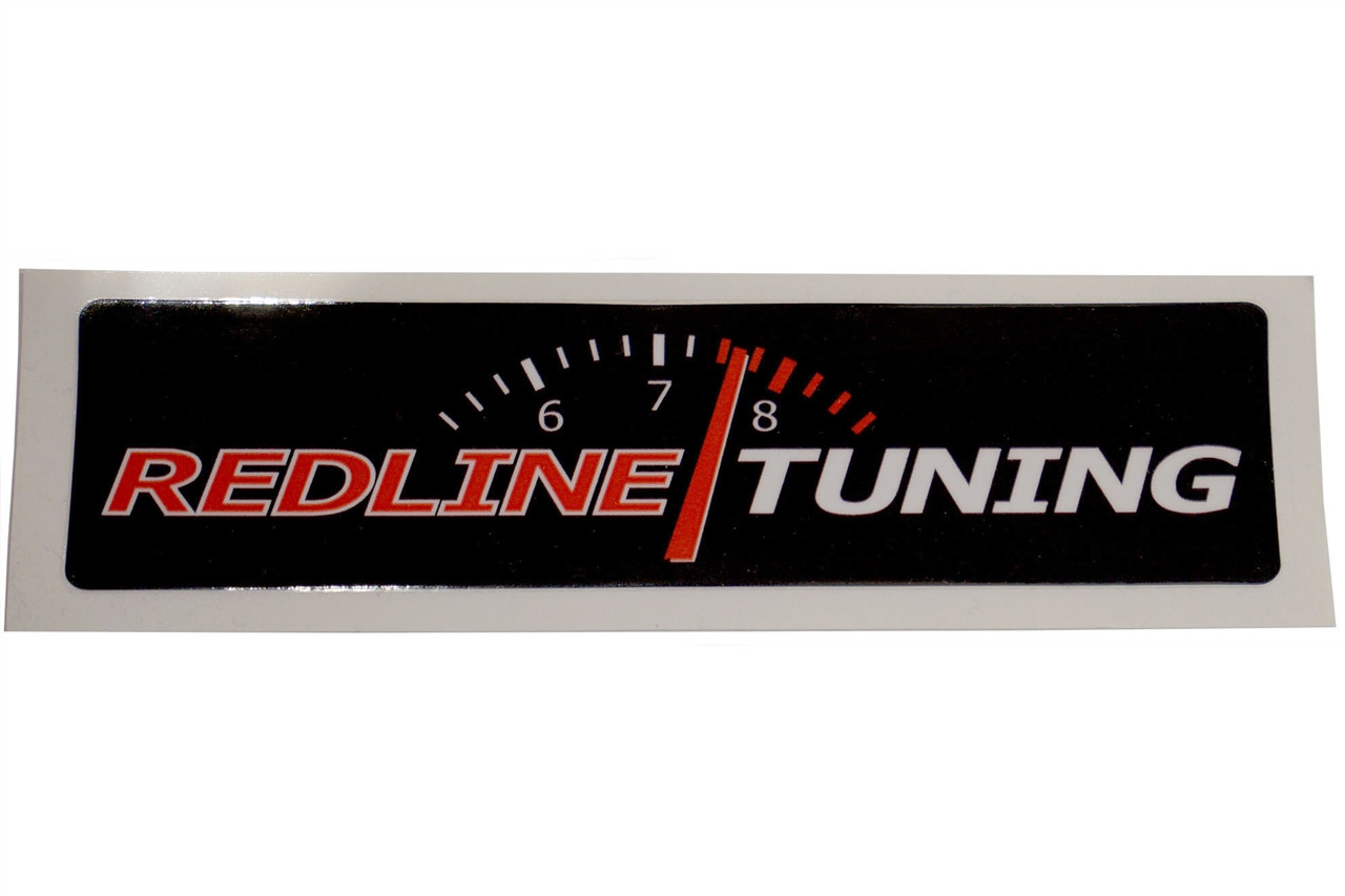 Redline Tuning Logo - TM - with RPM - Black Background