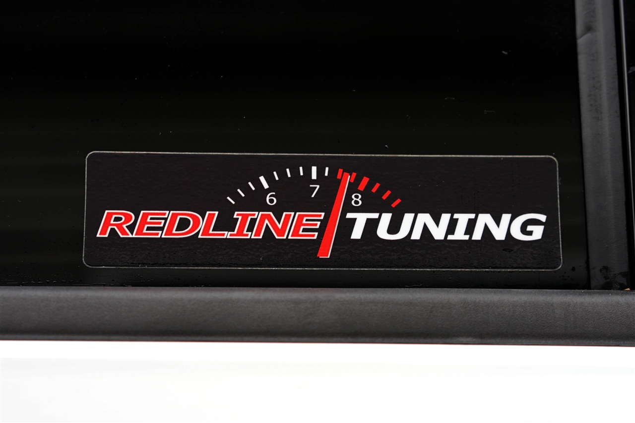 Redline Tuning Logo - TM - with RPM - Black Background