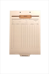 <b>Medical Fileback Sheet, Printed Medication Log, Top Wing</b>