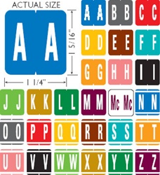 <b>Alpha Labels Medium<br/>1-1/4"H x 1-5/16"W</b>