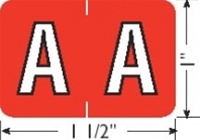 <b>Alpha Labels Medium<br/>1"H x 1-1/2"W</b>