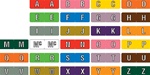 <b>Alpha Labels Small<br/>1/2"H x 1-1/2"W</b>