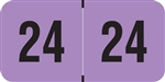 <b>Year Labels - Fluorescent Purple<br/>3/4"H x 1-1/2"W</b>