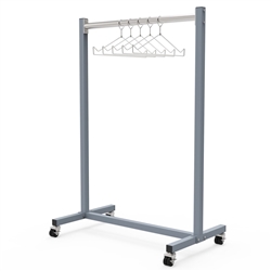 <b>Mobile Apron Storage Rack - Hanger Style</b>