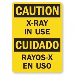 <b>Radiation Warning Signs "CAUTION X-RAY IN USE"</b>