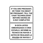 <b>Radiation Warning Signs "PREGNANT"</b>