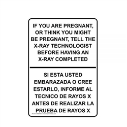 <b>Radiation Warning Signs "PREGNANT"</b>