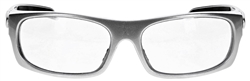 <b>Phillips 1388 Wrap Around Radiation Lead Glasses - Silver Wave</b>