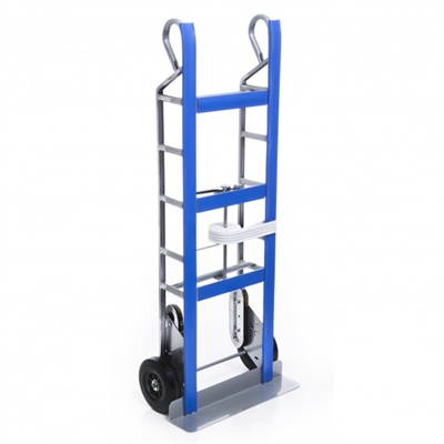 Heavy Duty Steel Appliance Hand Truck with Ratchet Strap and Reinforced Frame