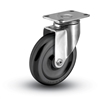 Stainless Steel Medium Duty 4x1-1/4 Polyolefin Swivel Caster