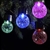 Color Changing and White Crackle Glass Hanging Solar Lights - Set of 8