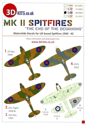 3D-Kits 48-D002 - Mk II Spitfires "The End of the Beginning"