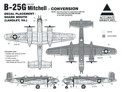 Accurate Miniatures 3432-0200 - B-25G Mitchell