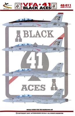 Afterburner AD48-011 - F/A-18F, VFA-41 Black Aces