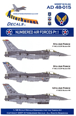 Afterburner AD48-015 - Numbered Air Forces, Part 1