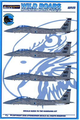 Afterburner AD48-029 - Wild Boars, Mountain Home F-15C/D