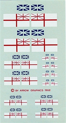 Arrow Graphics C-67-48 - Canadian White Ensign (Aircraft Fin Flags)