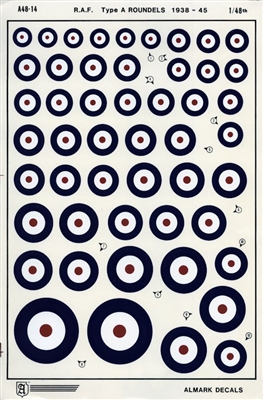 Almark 48-14 - RAF Type A Roundels, 1938-45