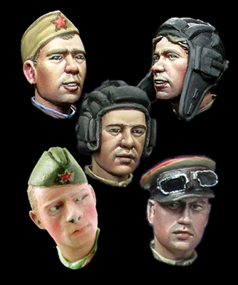 Alpine H014 - WW2 Russian Heads #2