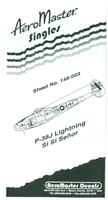 AeroMaster 148-003 - P-38J Lightning, Si Si Senor