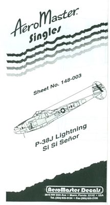 AeroMaster 148-003 - P-38J Lightning, Si Si Senor