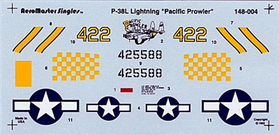 AeroMaster 148-004 - P-38L Lightning Pacific Prowler