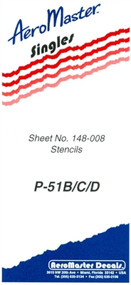 AeroMaster 148-008 - P-51B/C/D Stencils