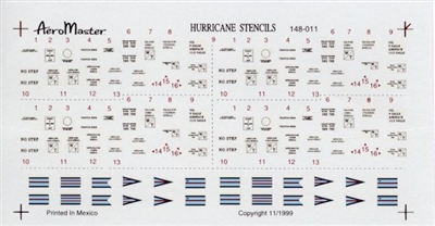 AeroMaster 148-011 - Hurricane Stencils