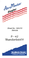AeroMaster 148-015 - P-47 Thunderbolt Stencils