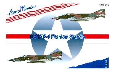 AeroMaster 148-018 USAF F-4 Phantom Stencils