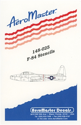 AeroMaster 148-025 F-84 Stencils