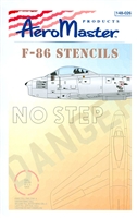 AeroMaster 148-026 F-86 Stencils