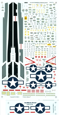 AeroMaster 148-027 U.S. Navy/Marine F-4 Phantom Stencils