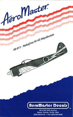 AeroMaster 48-011 Nakajima Ki-43 Hayabusas