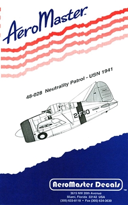 AeroMaster 48-028 - Neutrality Patrol - USN 1941