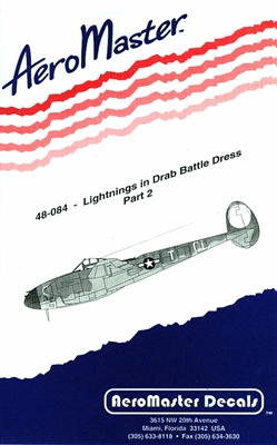 AeroMaster 48-084 - Lightnings in Drab Battle Dress, Part 2